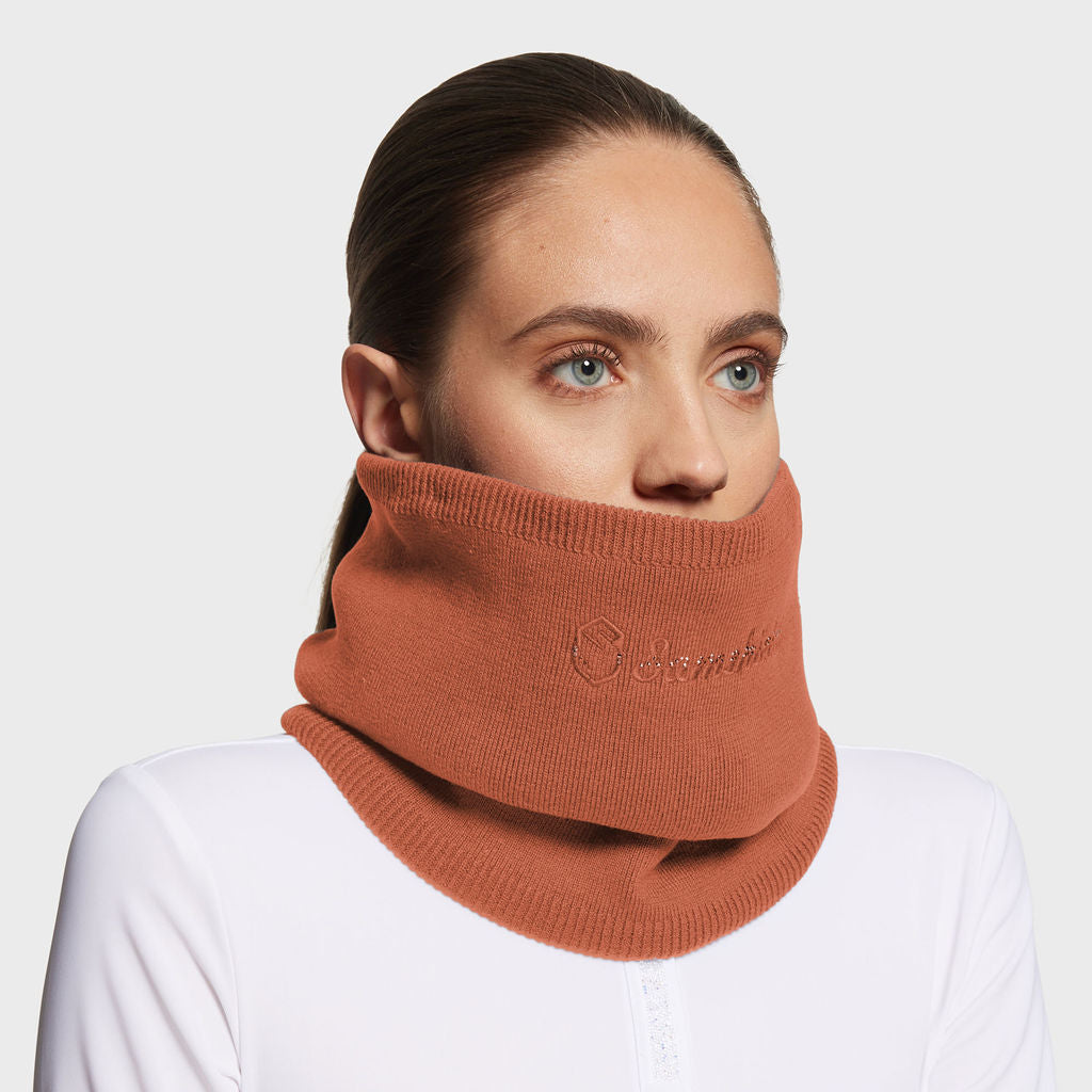 Ladies Neckwarmer Crystal - Copper Coin