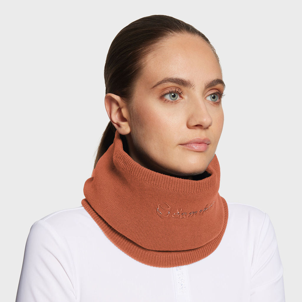 Ladies Neckwarmer Crystal - Copper Coin