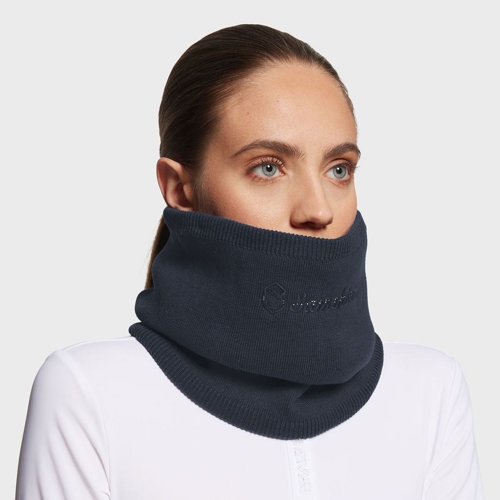 Ladies Neckwarmer Crystal - Navy