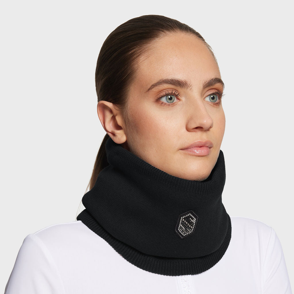 Ladies Neckwarmer Pearl - Black