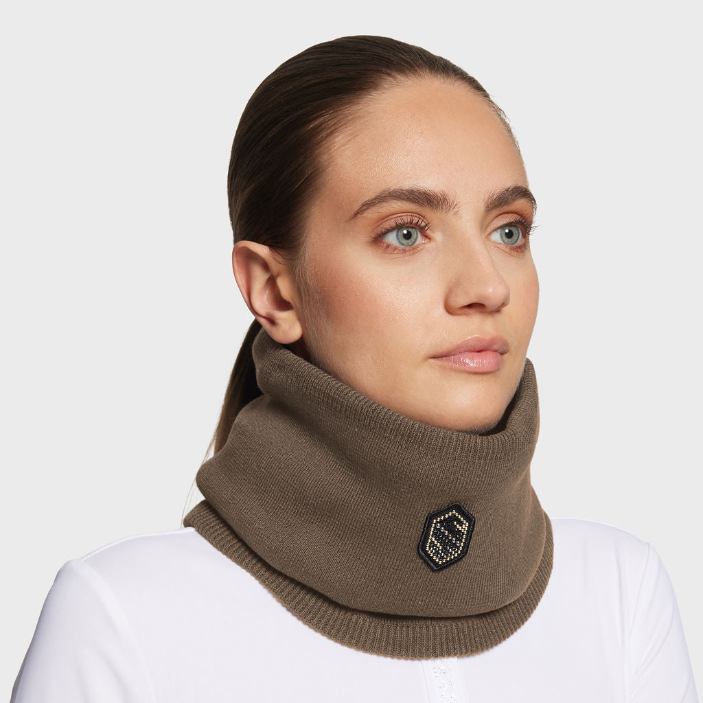 Ladies Neckwarmer Pearl - Camel