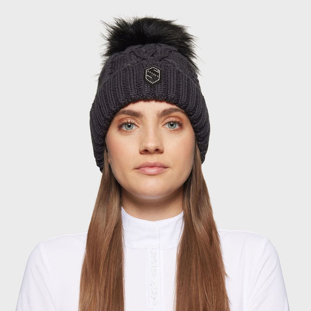 Ladies Nora Pearl Beanie - Asphalt