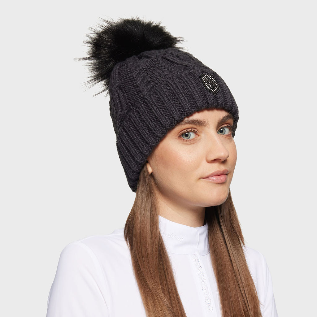 Ladies Nora Pearl Beanie - Asphalt