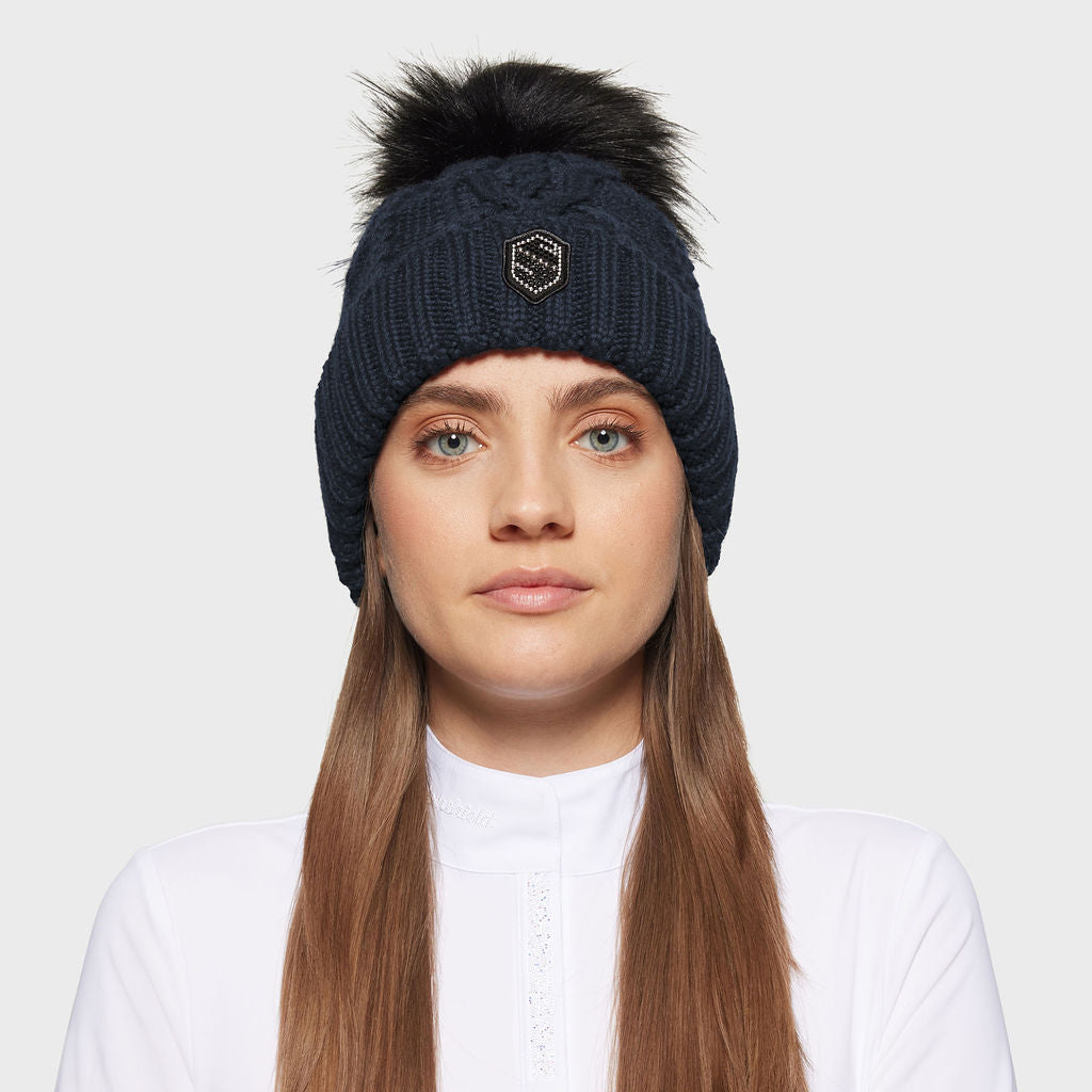 Ladies Nora Pearl Beanie - Navy