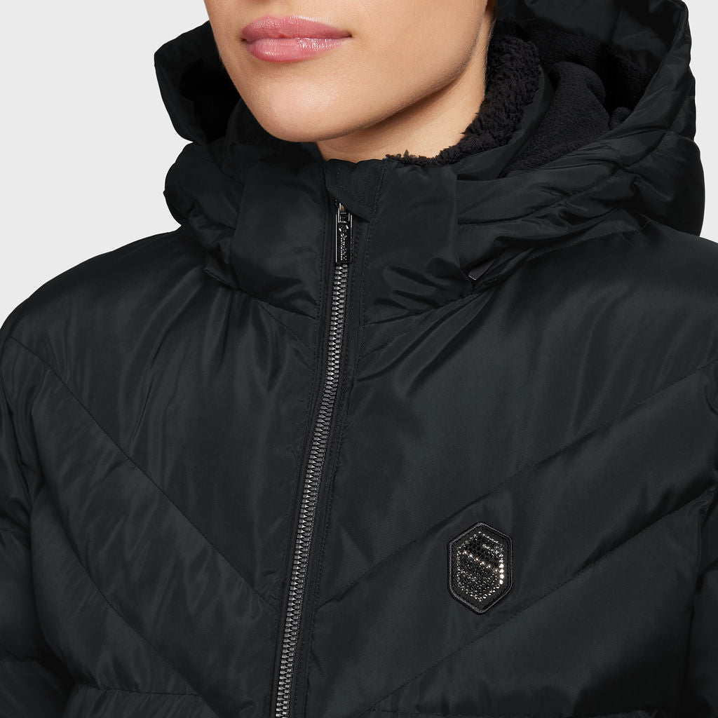 Ladies Sierra Long Padded Coat - Black