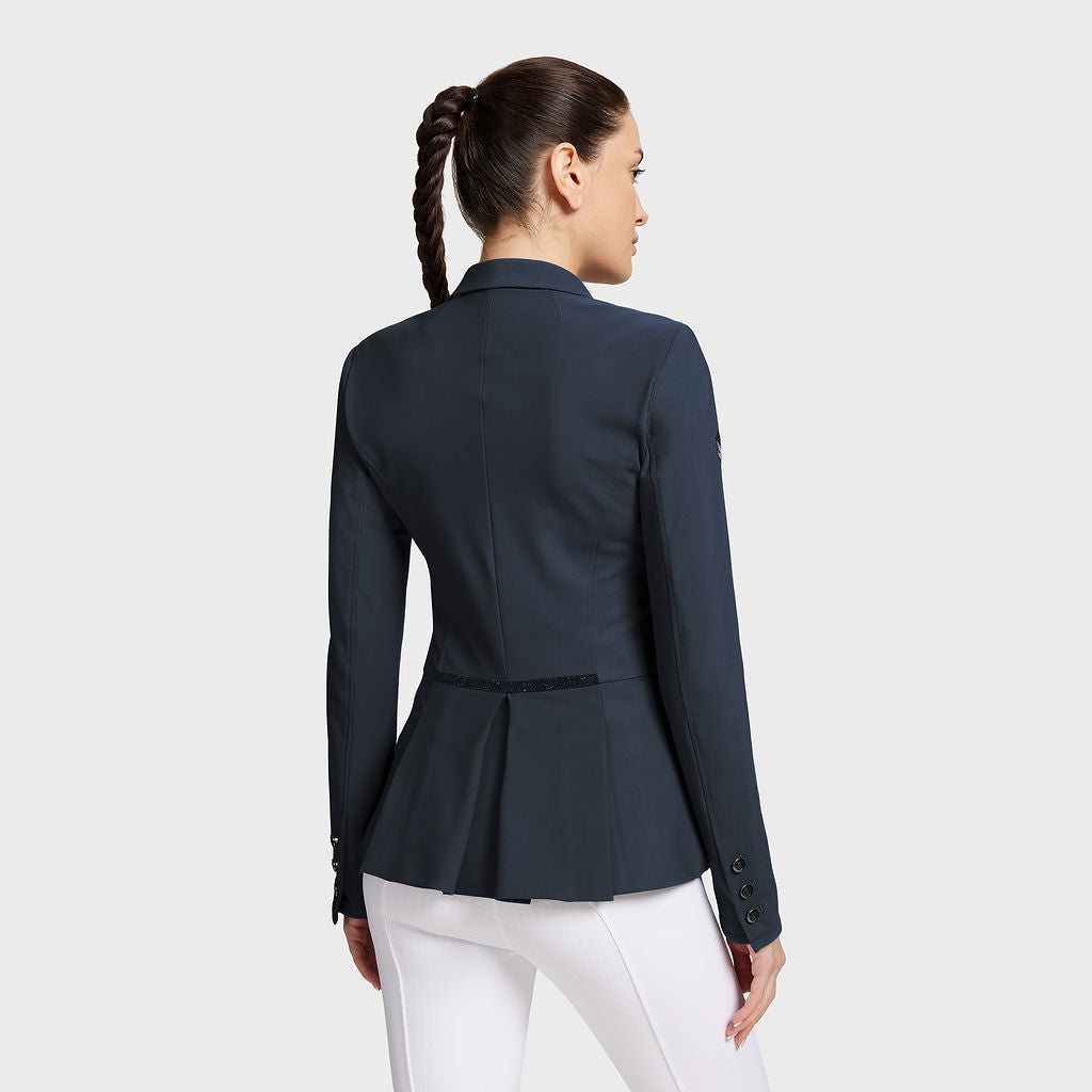 Ladies Victorine Crystal Fabric Show Jacket - Navy