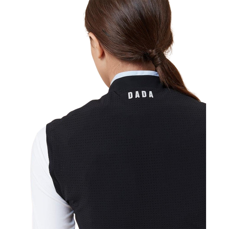 Ladies Tornado Sleeveless Micro-perforated Cover Jacket For Airbag - Black