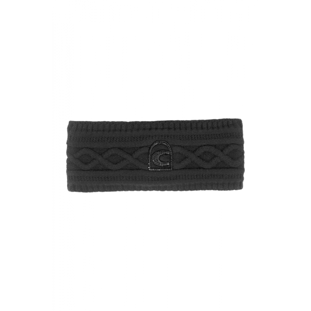 Ladies Cavalmorag Braided Knit Headband - Black