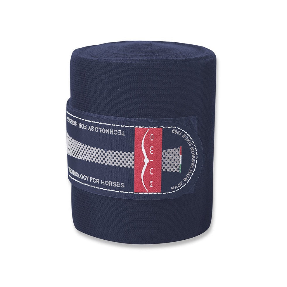 product shot image of the animo web stable bandages set of 2 navy