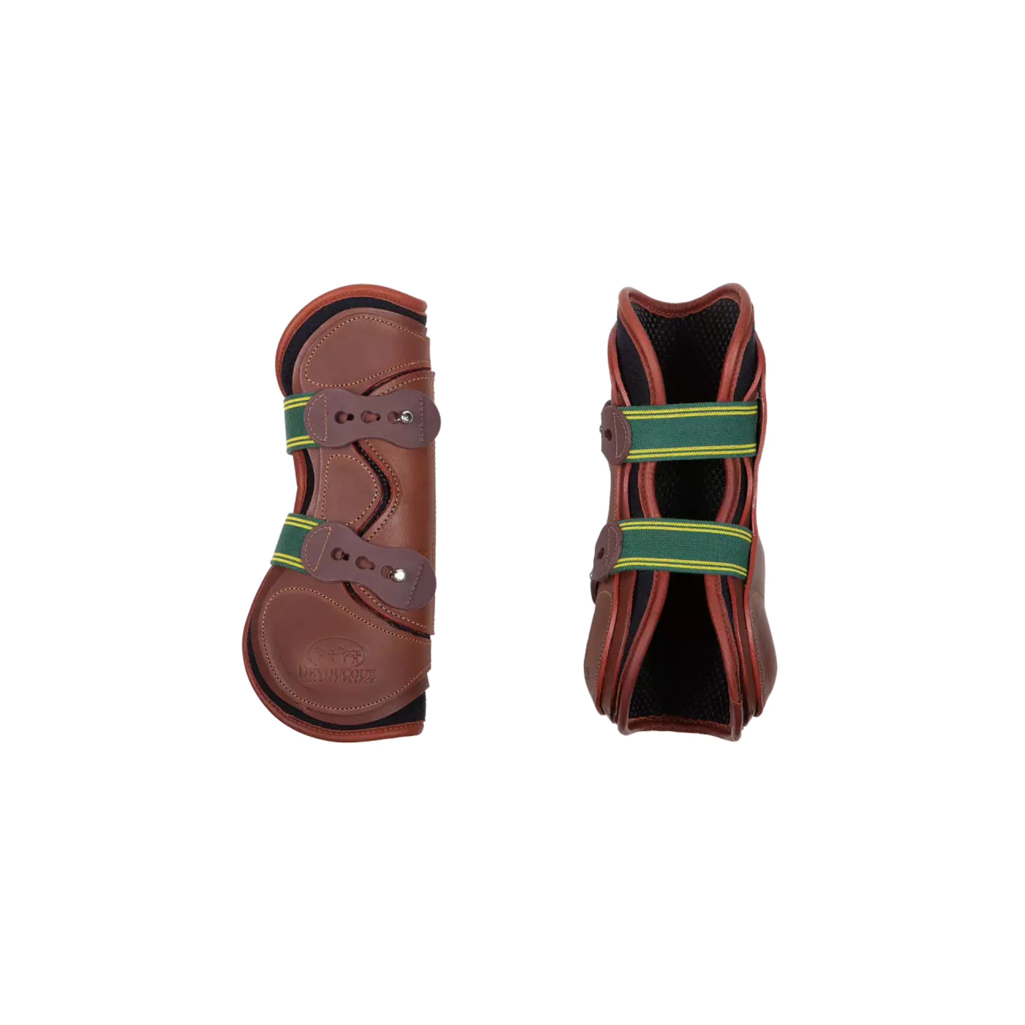 product shot image of the devoucoux tendon boots with removable lining