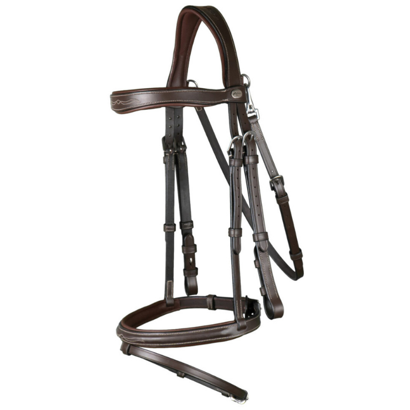 product shot image of the dy'on working flash noseband bridle