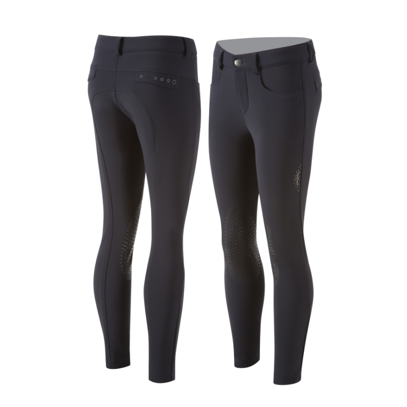 product shot image of the animo girls nossy riding breeches navy