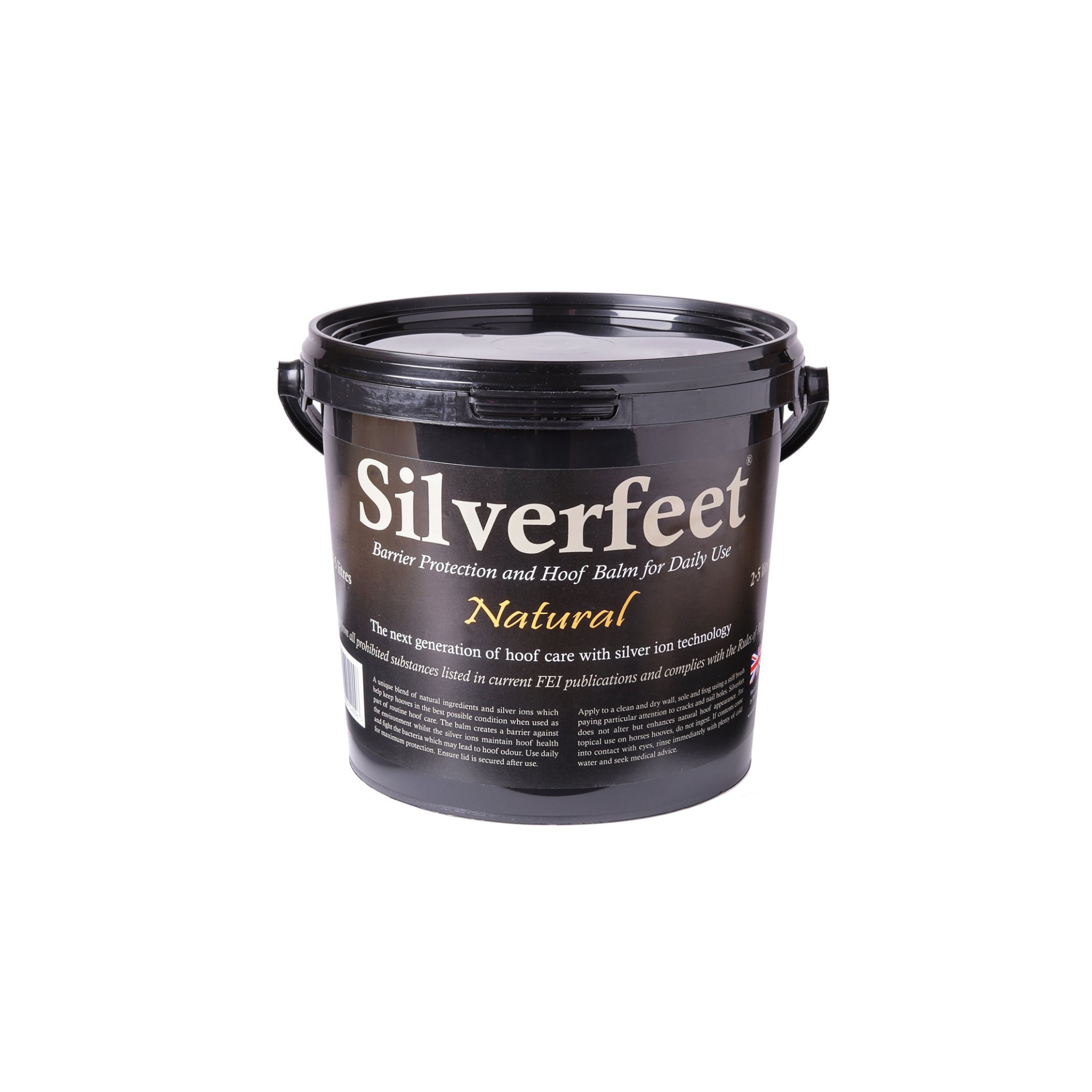 product shot image of the silverfeet hoof balm natural 2 5 litres