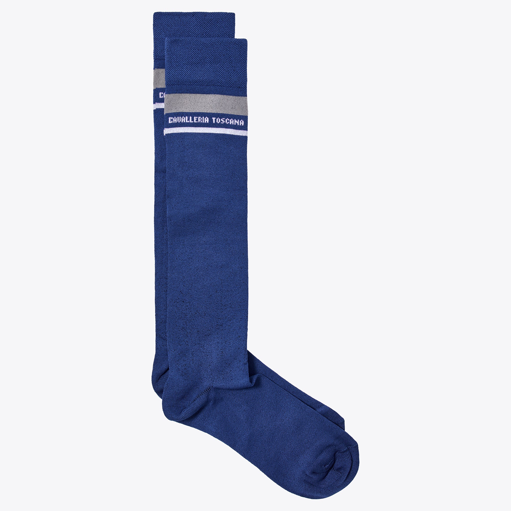 Embroidered CT Stripe Socks - Blue