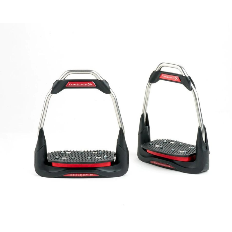 product shot image of the freejump airs stirrup red