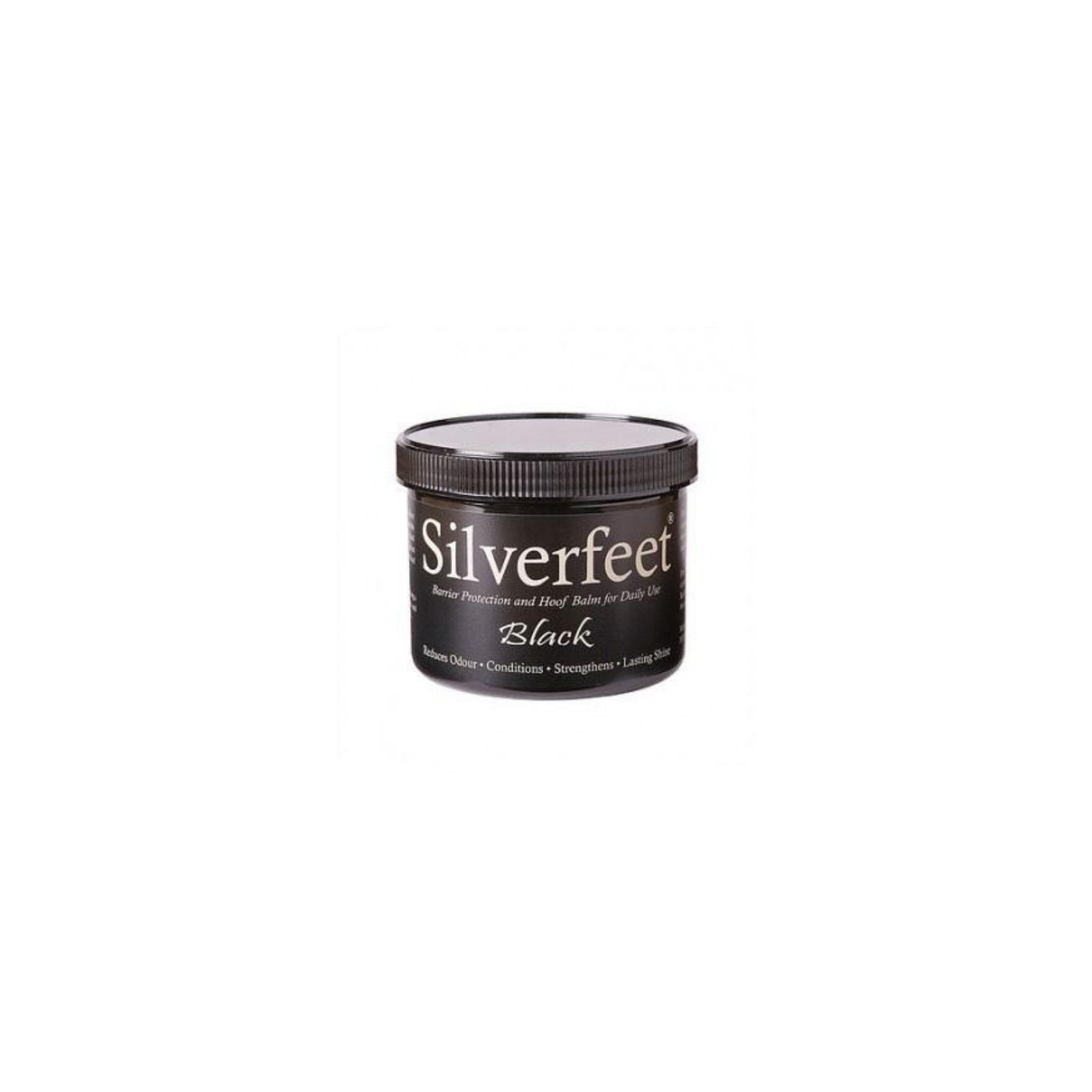 product shot image of the silverfeet hoof balm black 400ml