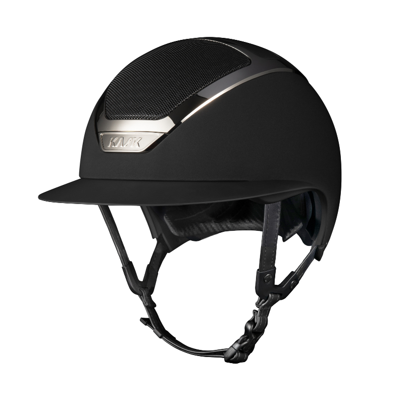 product shot image of the kask star lady riding hat black silver