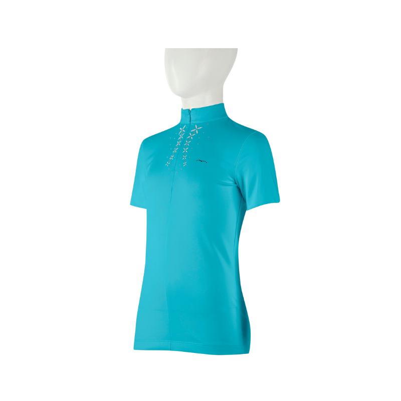 product shot image of the Girls Bastien Show Shirt - Turquoise