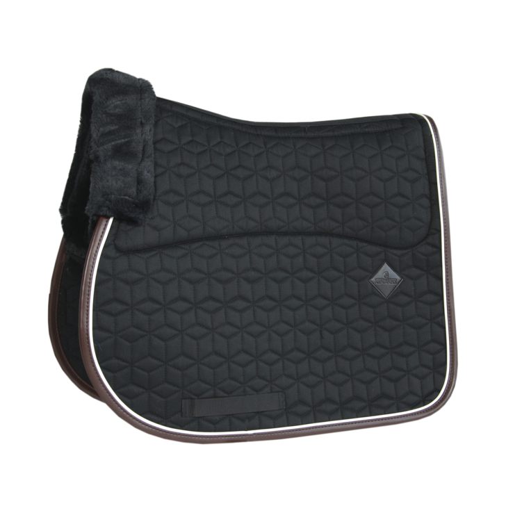 product shot image of the Skin Friendly Saddle Pad Jumping Star Quilting - Black