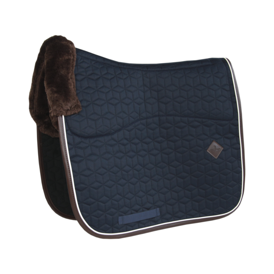 Skin Friendly Saddle Pad Dressage Star Quilting - Navy