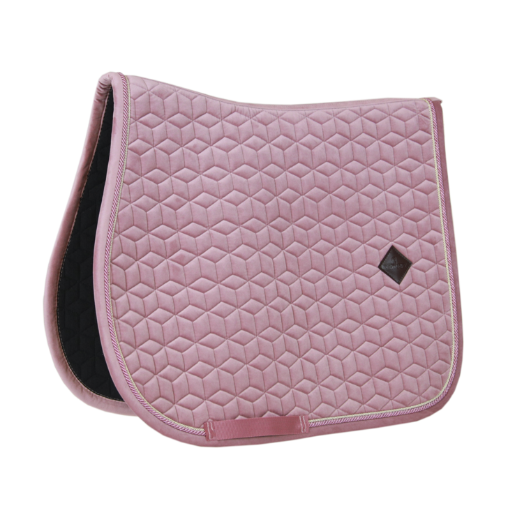 product shot image of the Saddle Pad Velvet Jumping - Old Rose