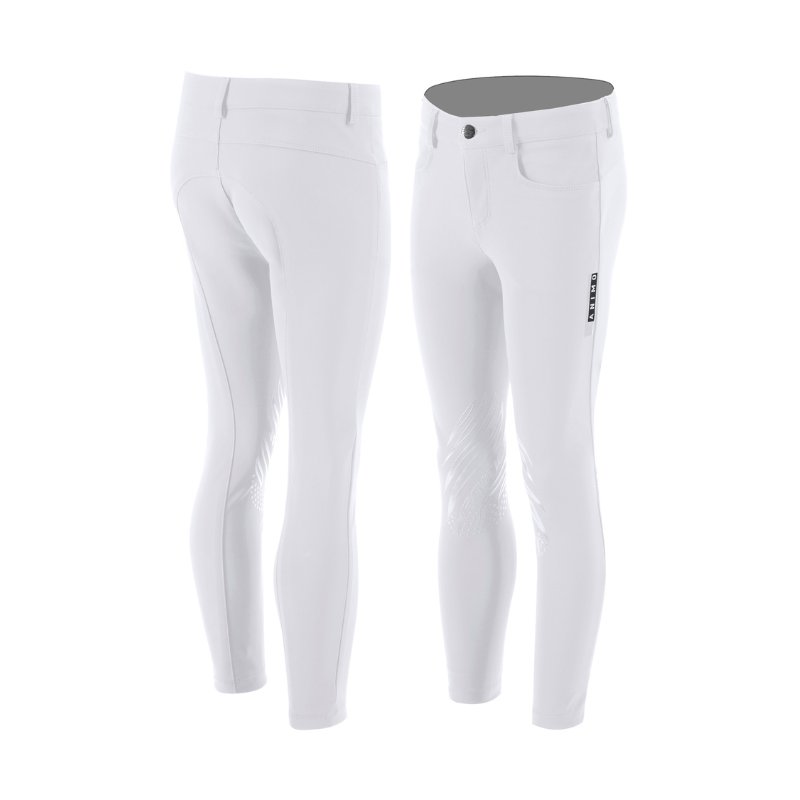 Young Rider Unisex Norby Breeches - White