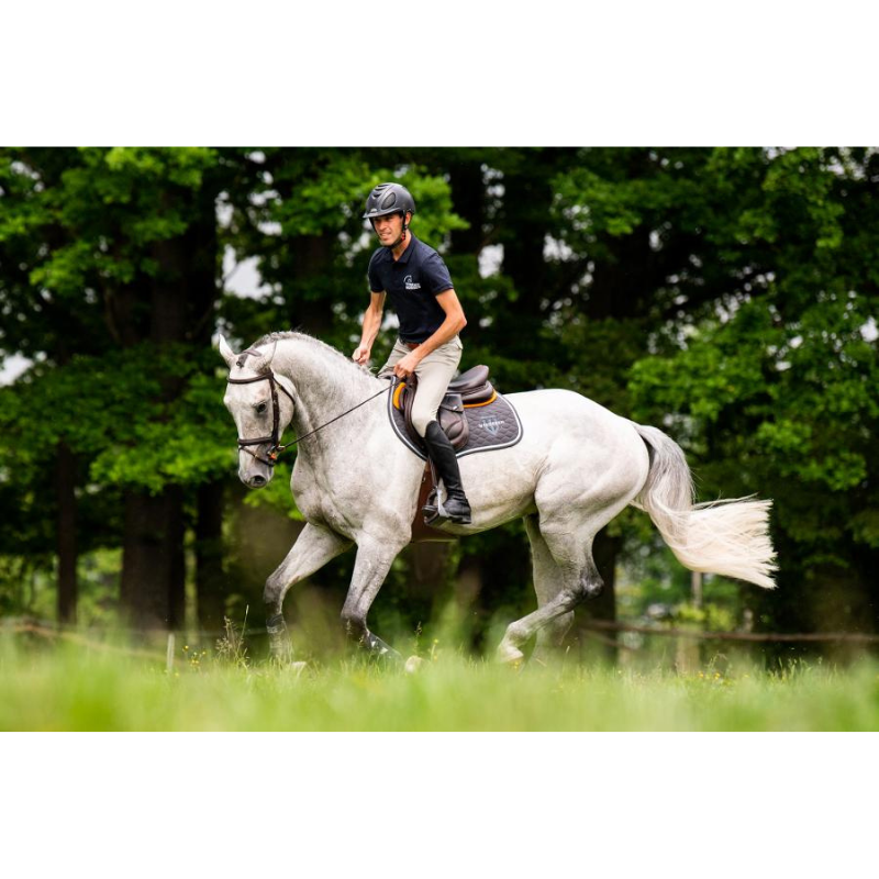 product shot image of the Saddle Pad Jumping - Anthracite-Silver