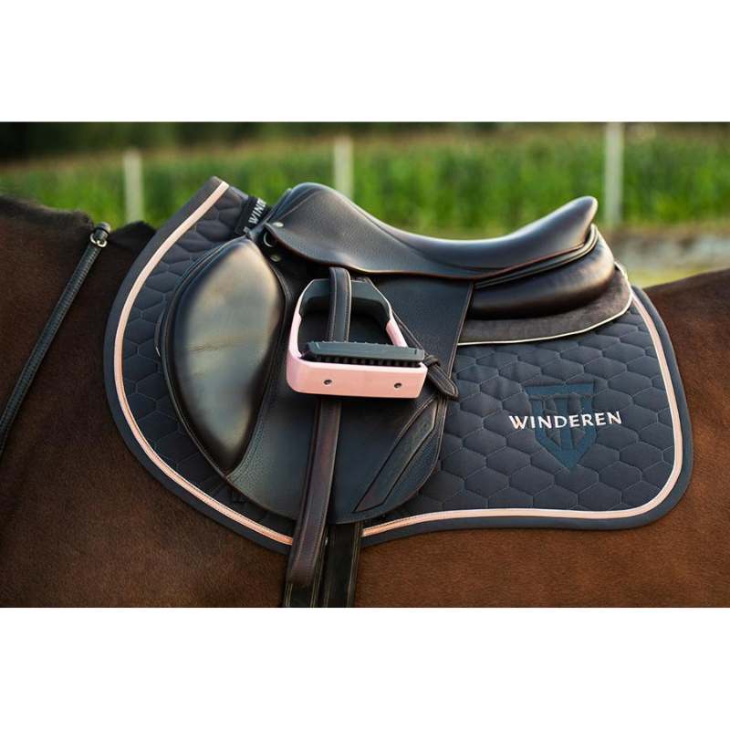 product shot image of the Saddle Pad Jumping - Anthracite-Rose Gold
