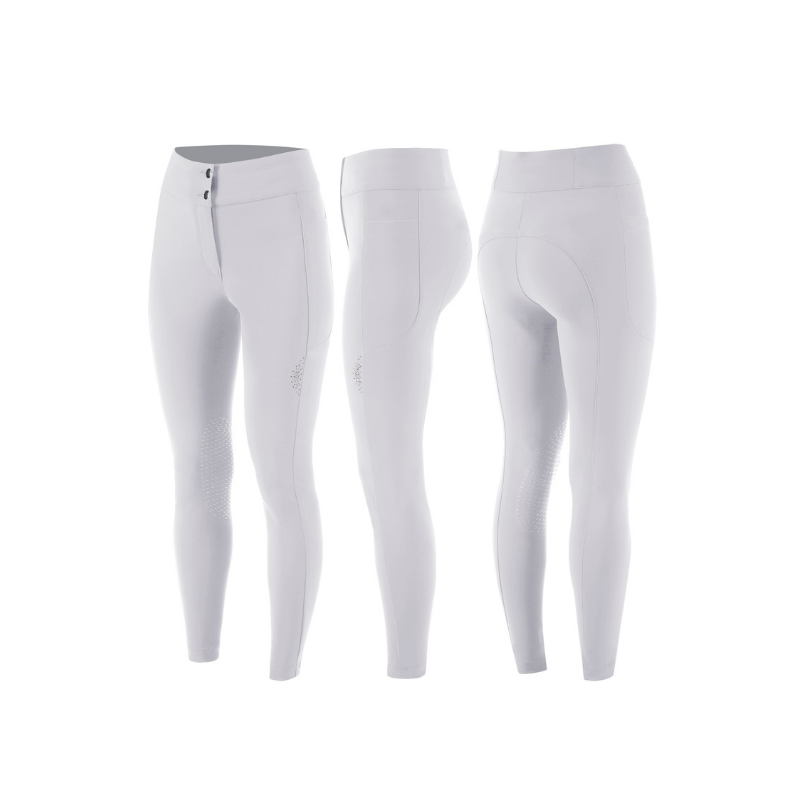 product shot image of the Ladies Nuvelin High Rise Breeches - White