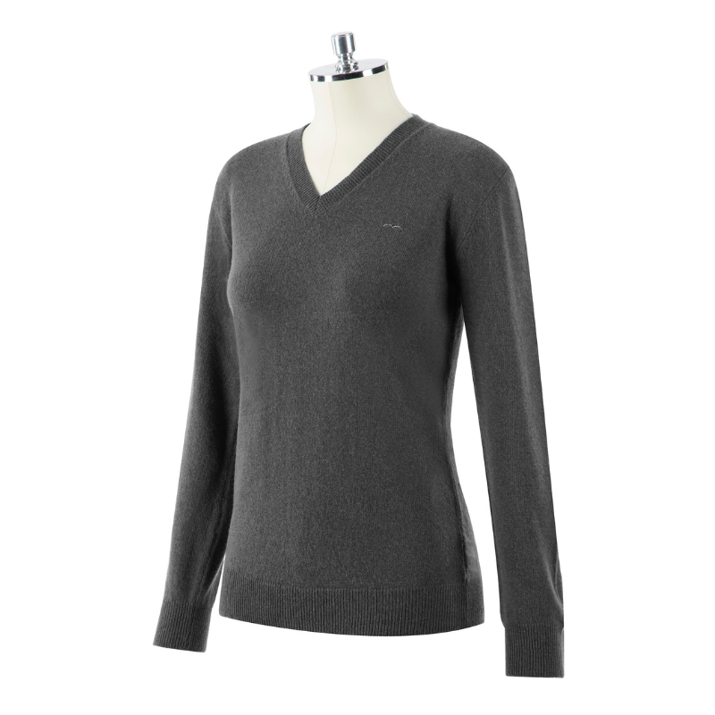 product shot image of the Ladies Signora Merino Blend Sweater - Grey