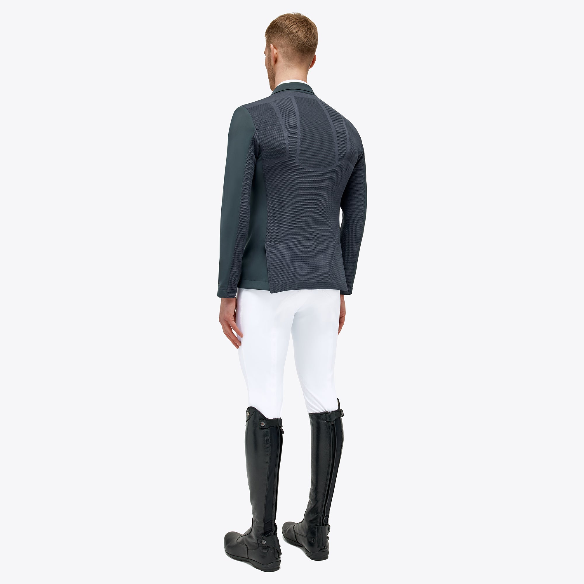 Mens R-Evo Light Tech Knit Zip Riding Jacket - Grey