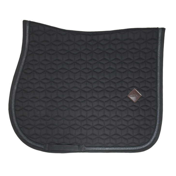 product shot image of the kentucky horsewear glitter rope saddle pad black