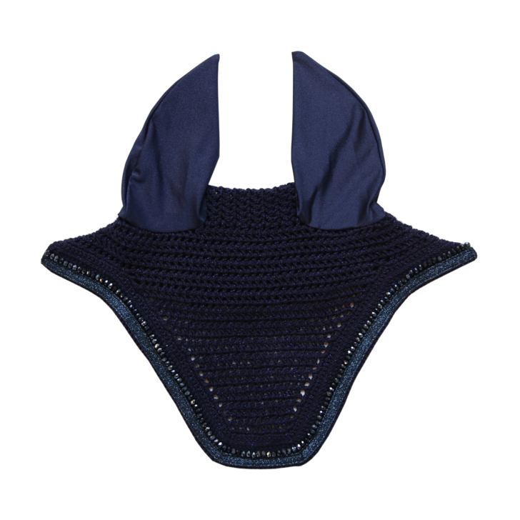 product shot image of the kentucky horsewear wellington glitter band fly veil navy