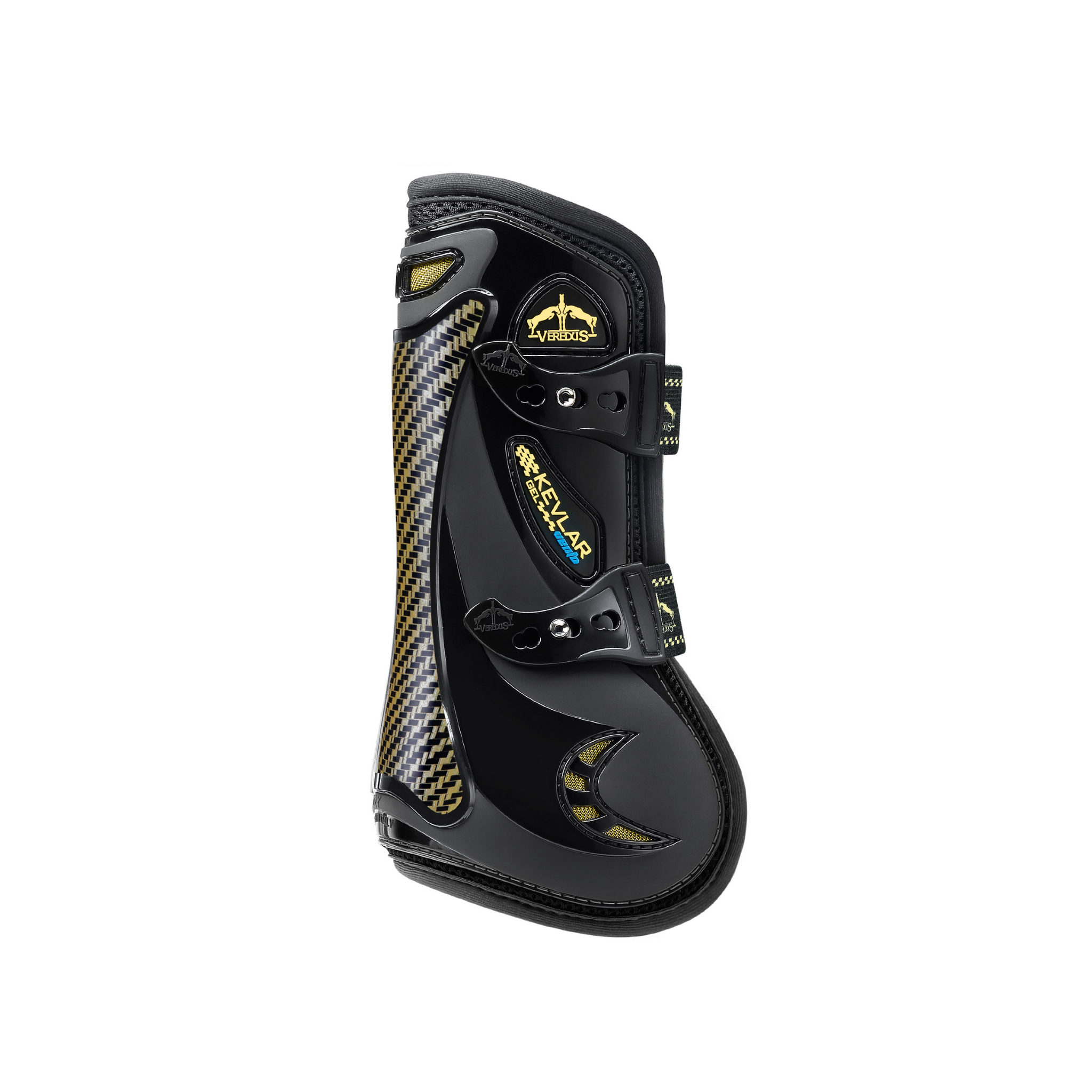 product shot image of the veredus veredus kevlar gel vento tendon boots black