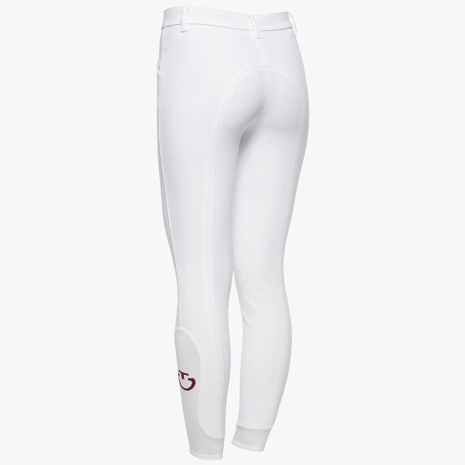product shot image of the Kids CT Logo Grip Breeches - White