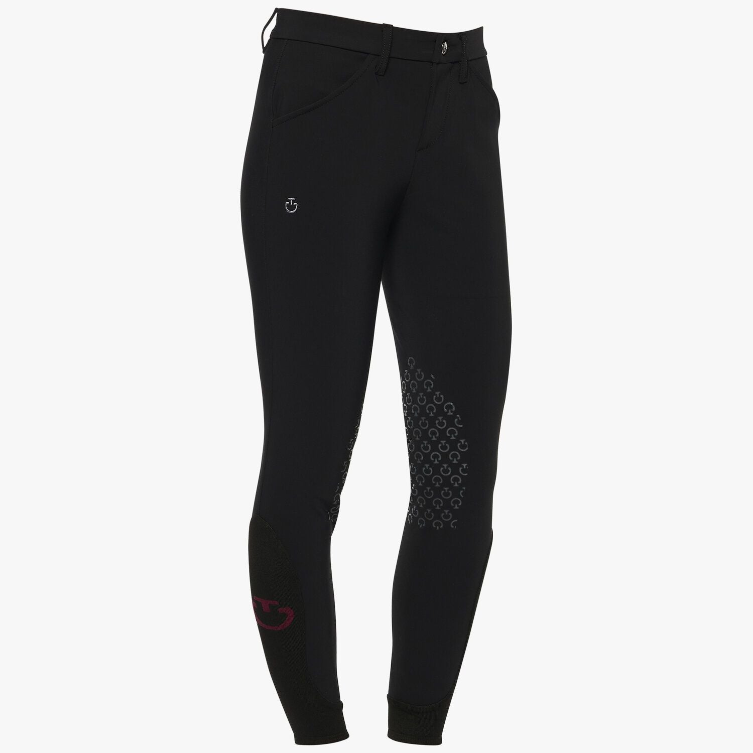 product shot image of the Kids CT Logo Grip Breeches - Black