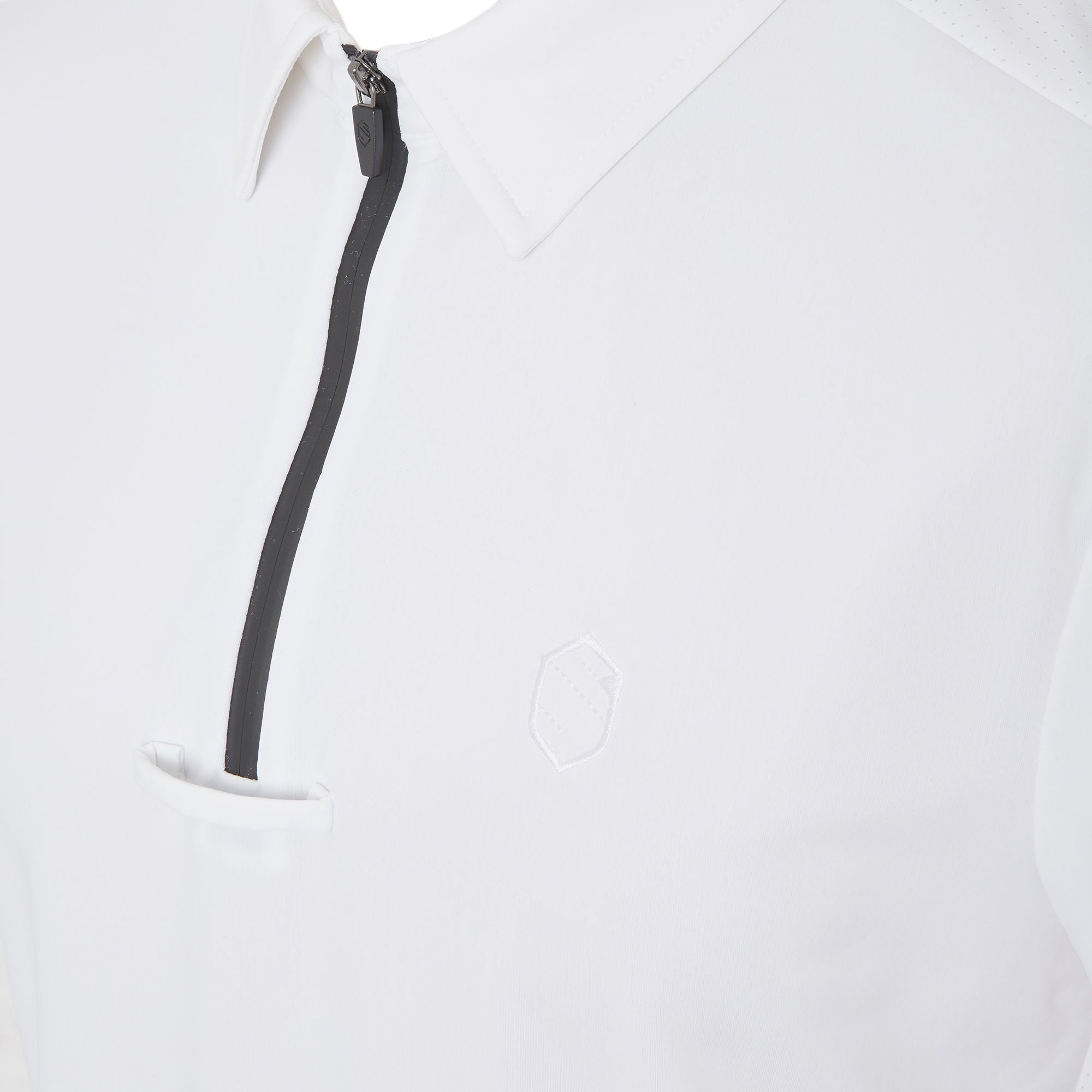 Mens Henri Short Sleeve Show Shirt - White