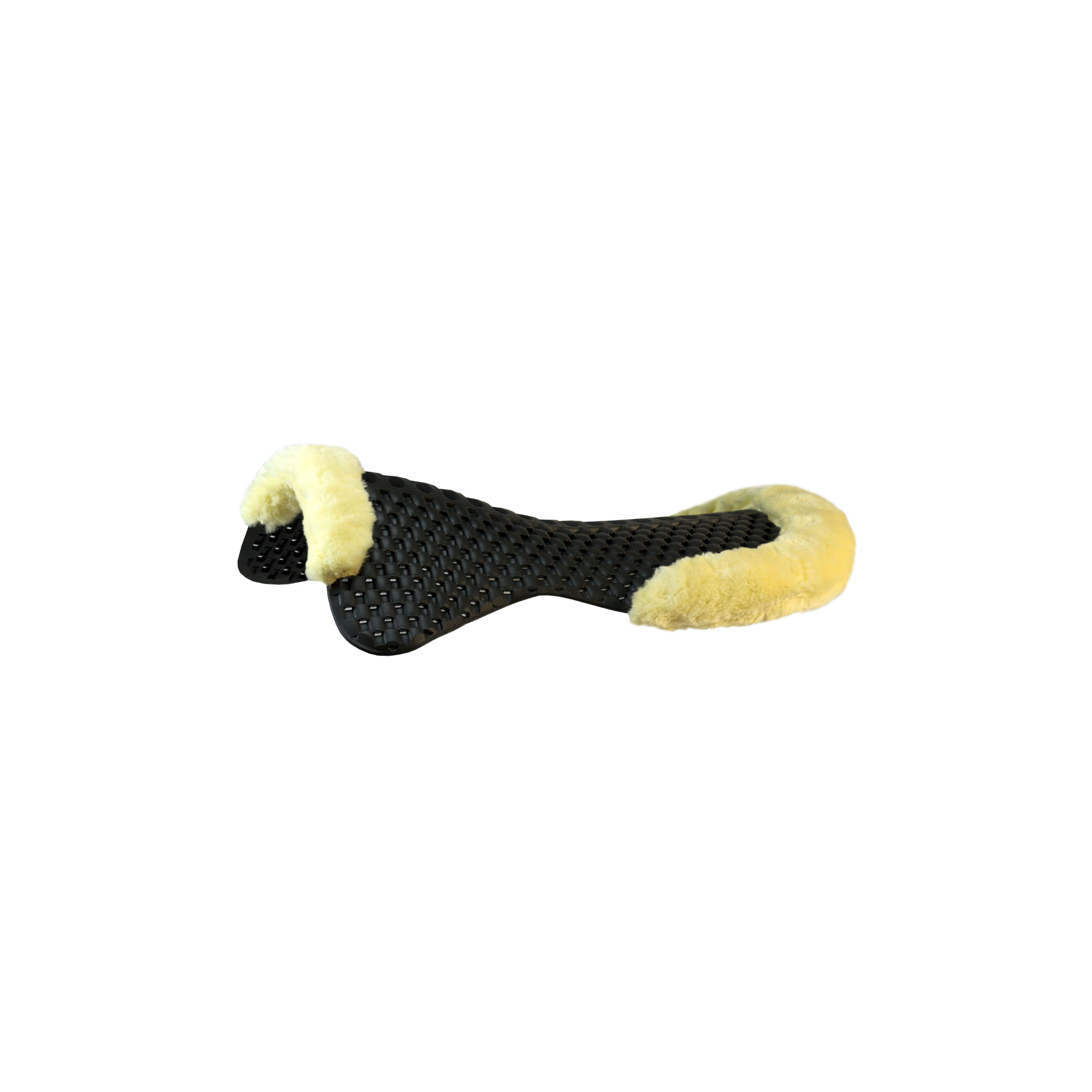 product shot image of the acavallo piuma air release featherlight pad cut out eco wool black