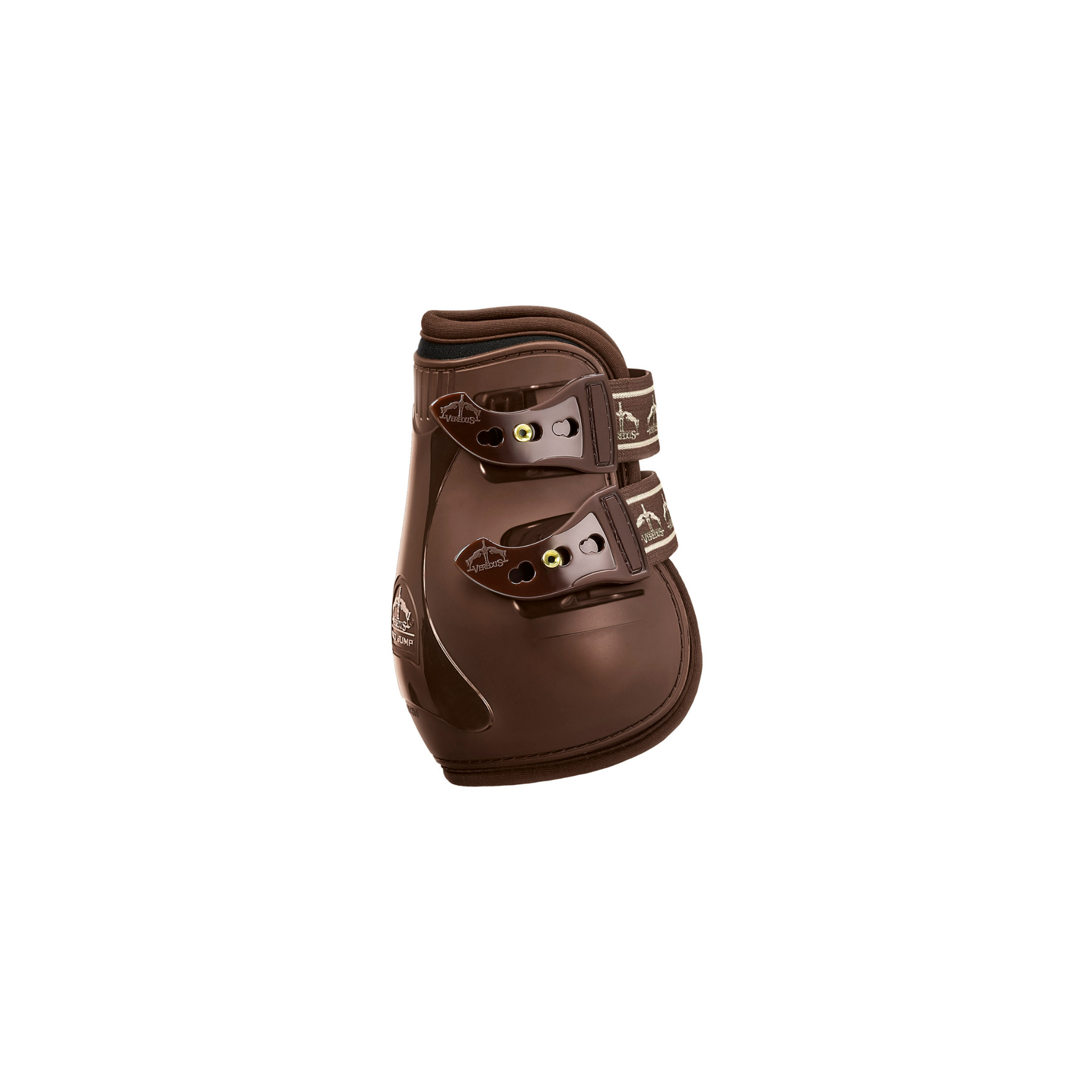 product shot image of the veredus veredus pro jump elastic fetlock boots brown
