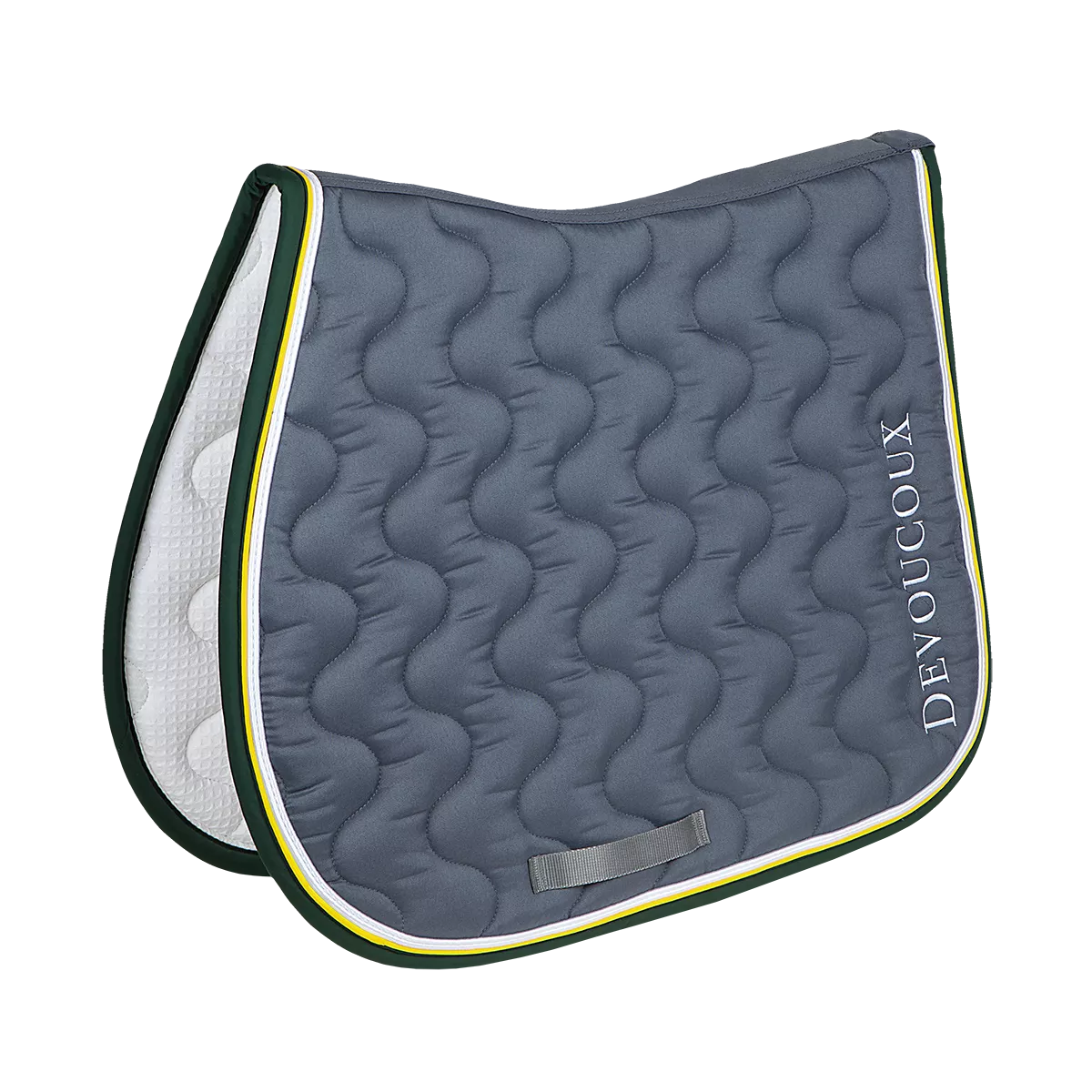 product shot image of the Saddle Pad Embroidered - Grey
