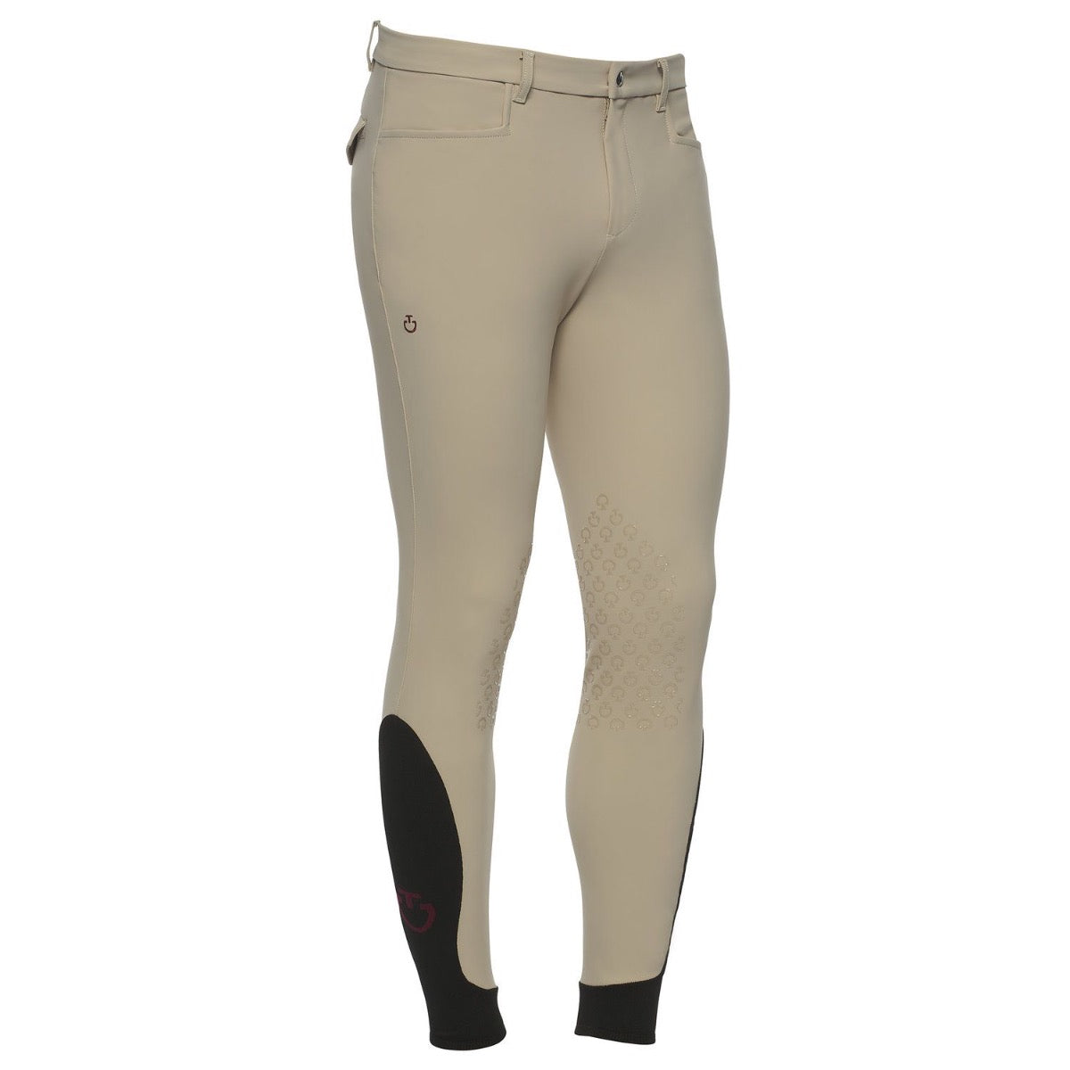 product shot image of the cavalleria toscana mens new grip breeches beige