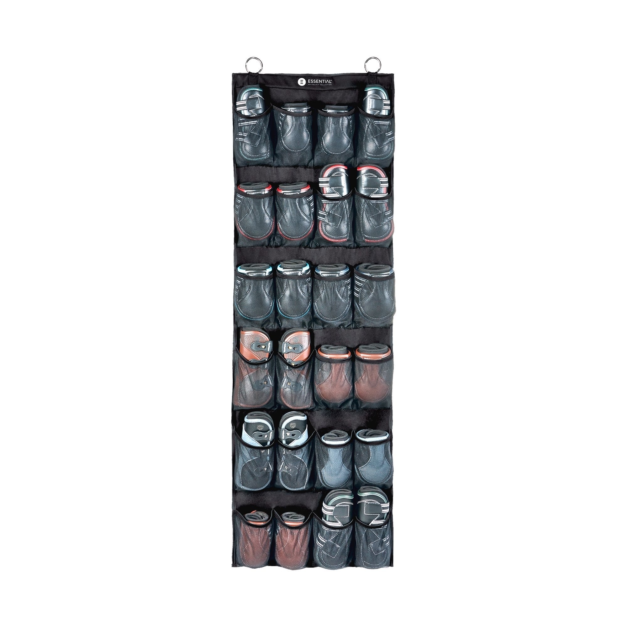 product shot image of the equifit essential hanging boots organiser 24 pairs