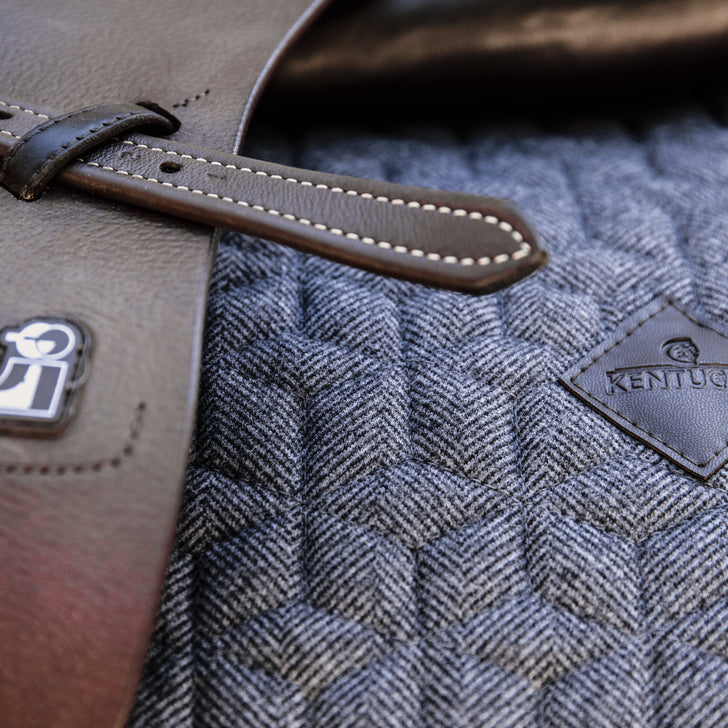 product shot image of the Wool Jumping Saddle Pad - Grey